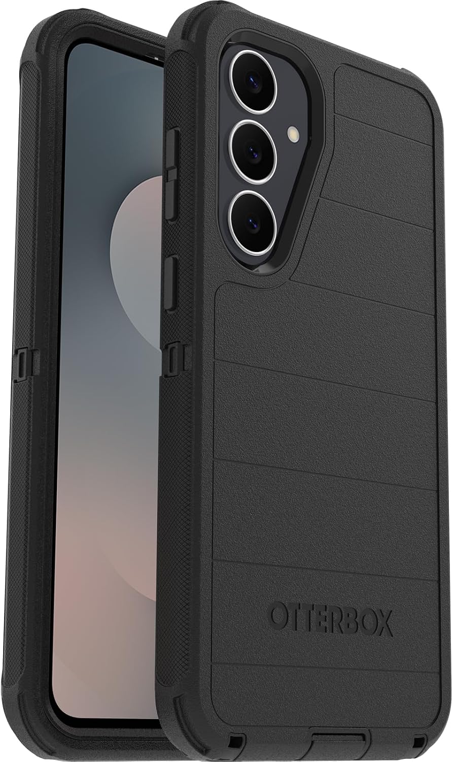 OtterBox Defender Pro Case for Samsung Galaxy S25 FE, Black | Shockproof, Drop-Proof, Ultra-Rugged Protective Case, 7x Tested to Military Standard, No Retail Packaging