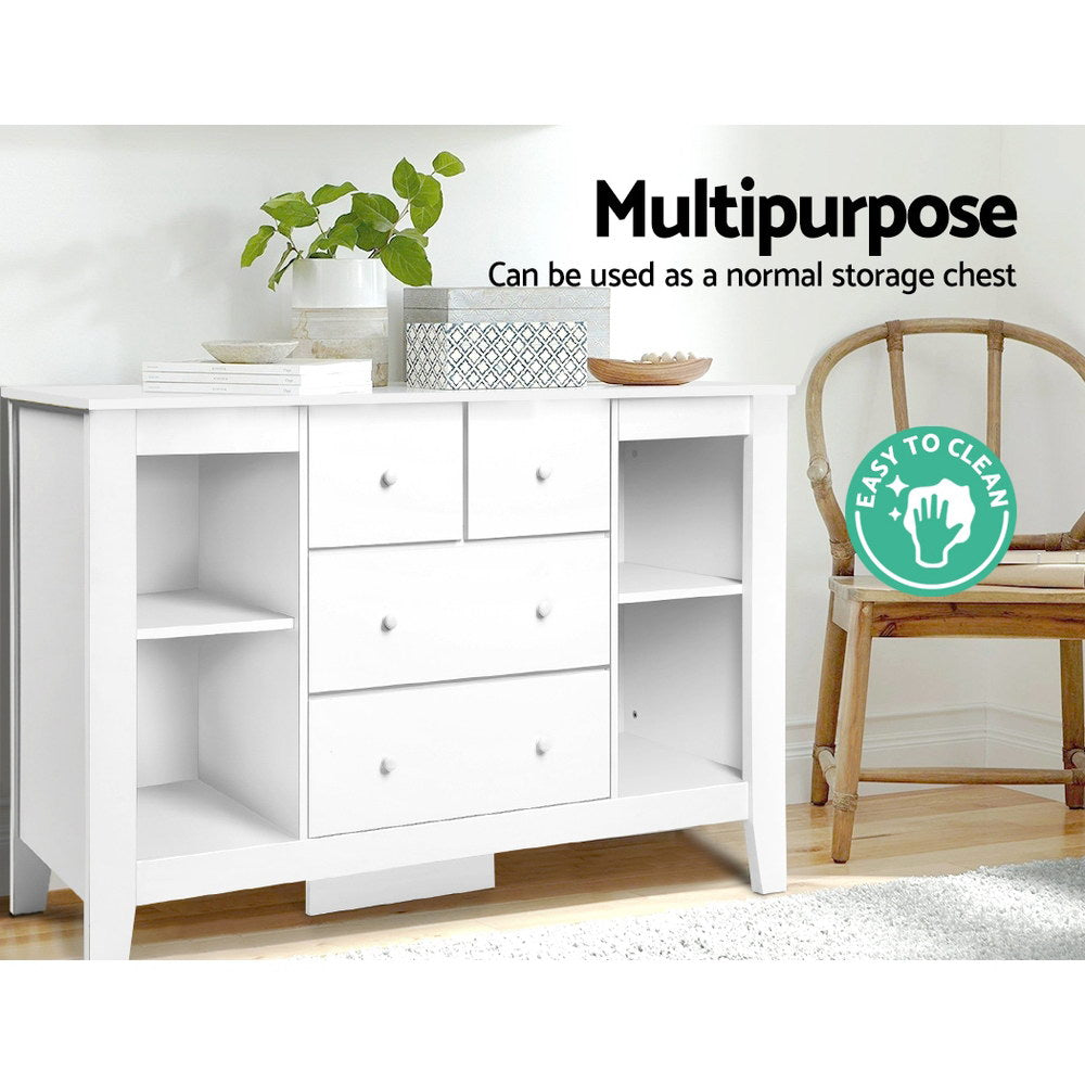 Keezi Baby Changing Table – Diaper Station with Drawers