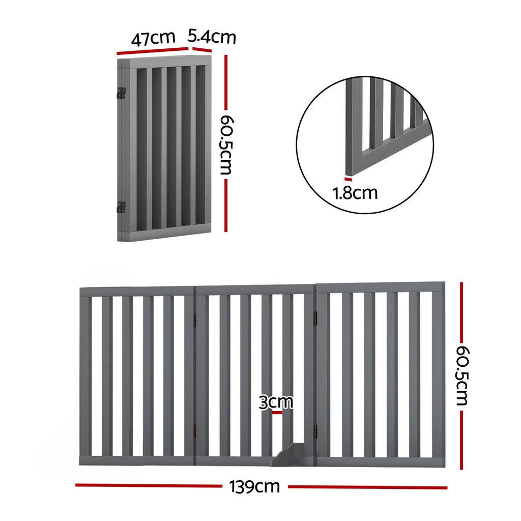 i.Pet Pet Gate Playpen – 3-Panel Wooden Enclosure – photo 2 of 5