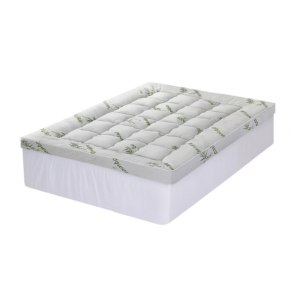 Giselle Bamboo Pillowtop Mattress Topper – 1500GSM, Double – photo 2 of 5