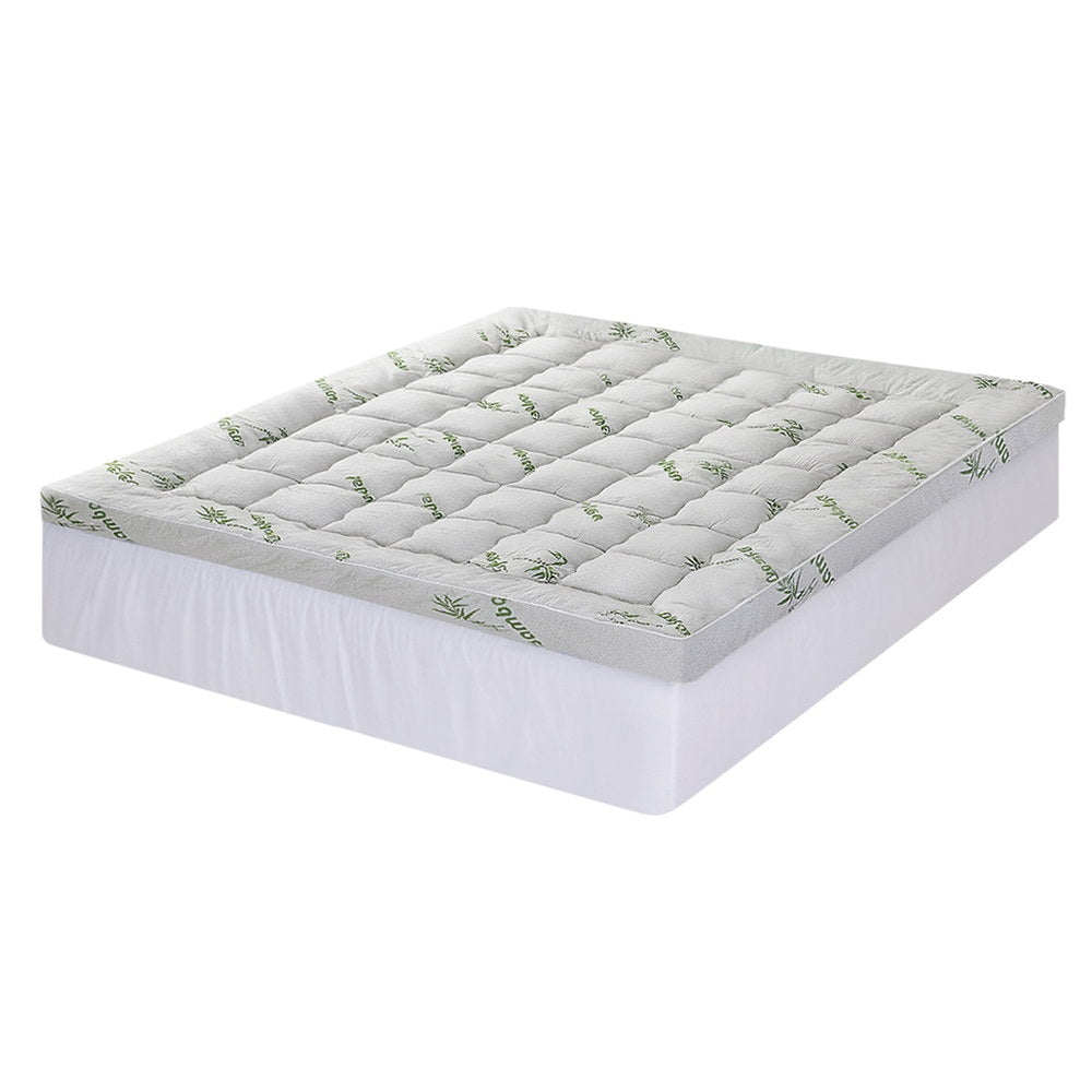 Giselle Bamboo Pillowtop Mattress Topper – 1500GSM, King – photo 2 of 5