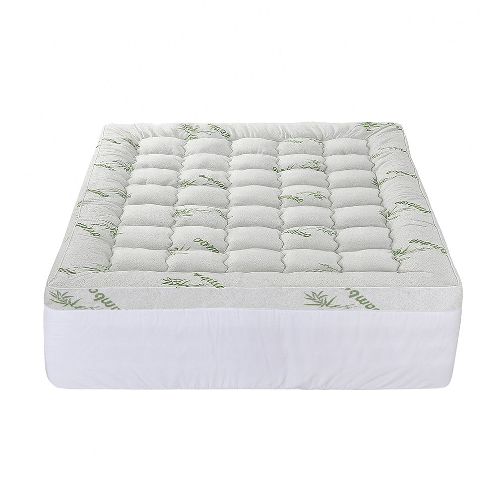Giselle Bamboo Pillowtop Mattress Topper – 1500GSM, Queen – photo 4 of 5