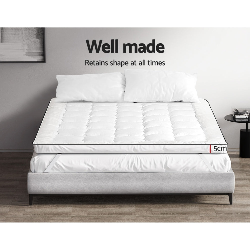 Giselle Pillowtop Mattress Topper – 500GSM Waterproof Protector, Single