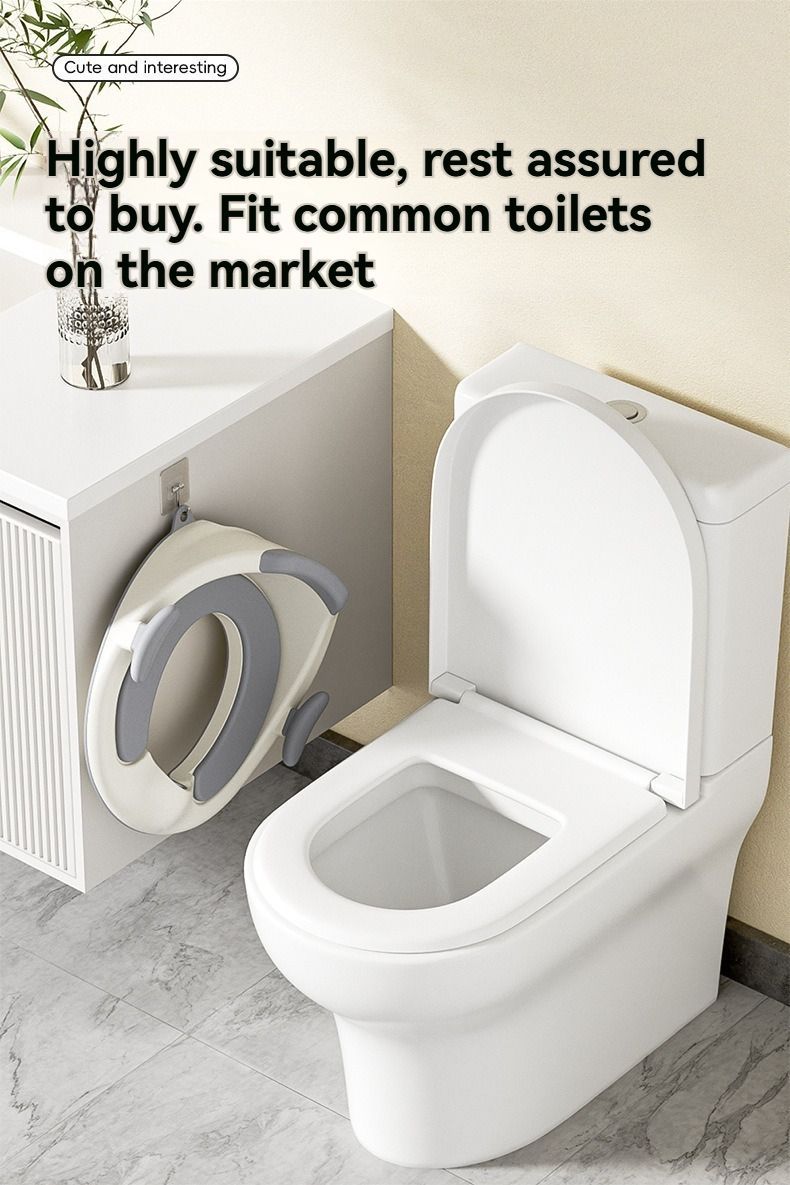 Portable Baby Potty Training Seat – No-Install, Splash Proof, Camel