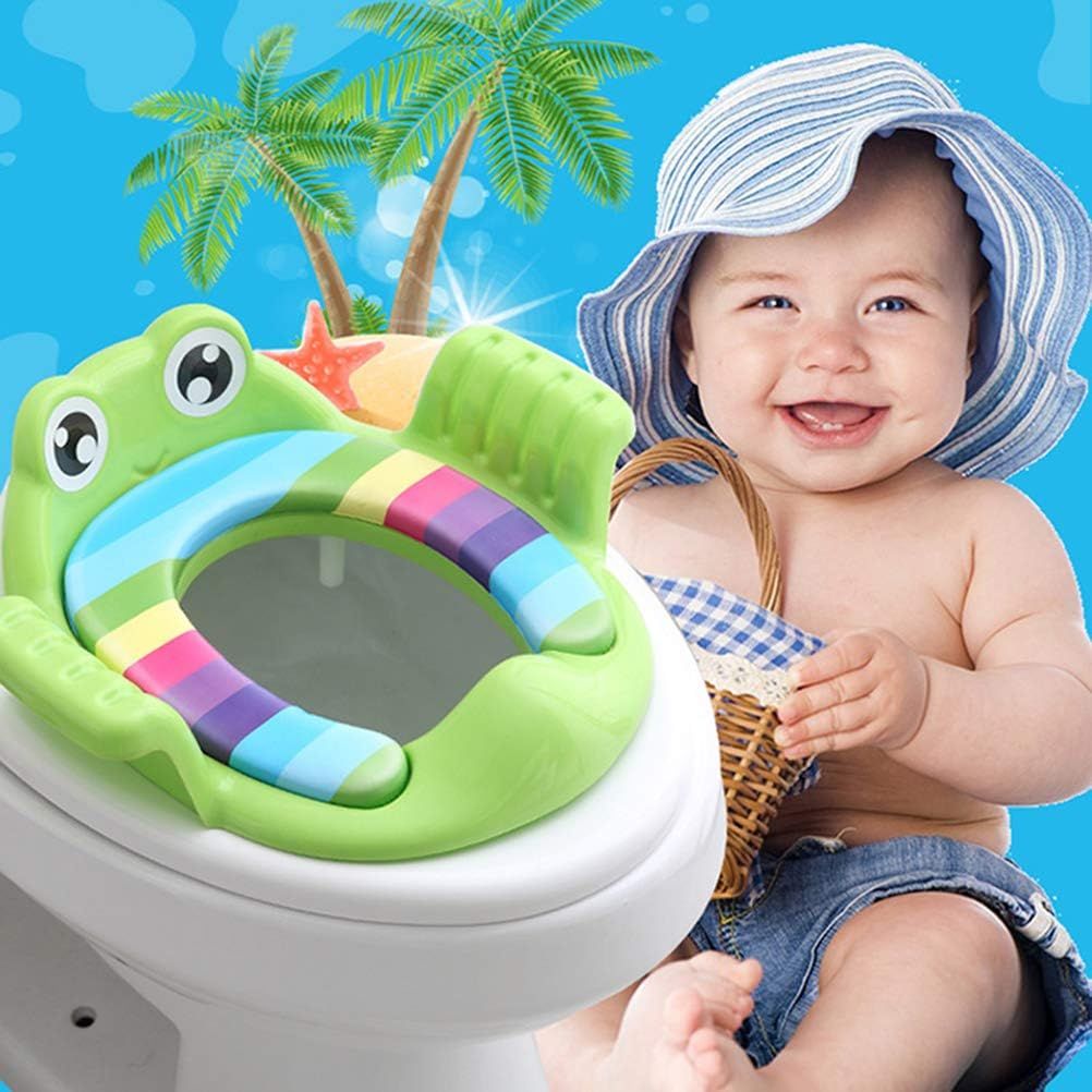 Kids Travel Potty Training Seat – Auxiliary Toilet Seat, Green – photo 4 of 4