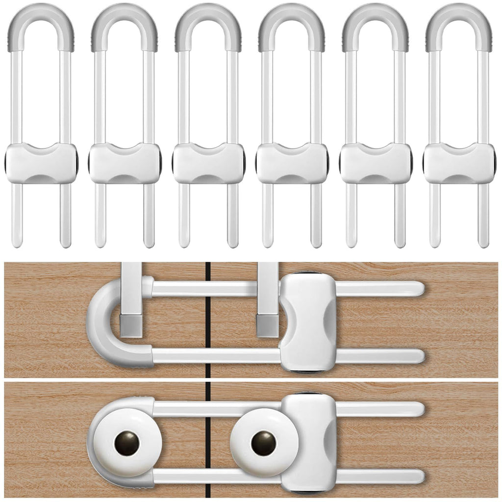 Child Safety Cabinet Locks (6-Pack) – U-Shaped, Multifunctional – photo 5 of 5
