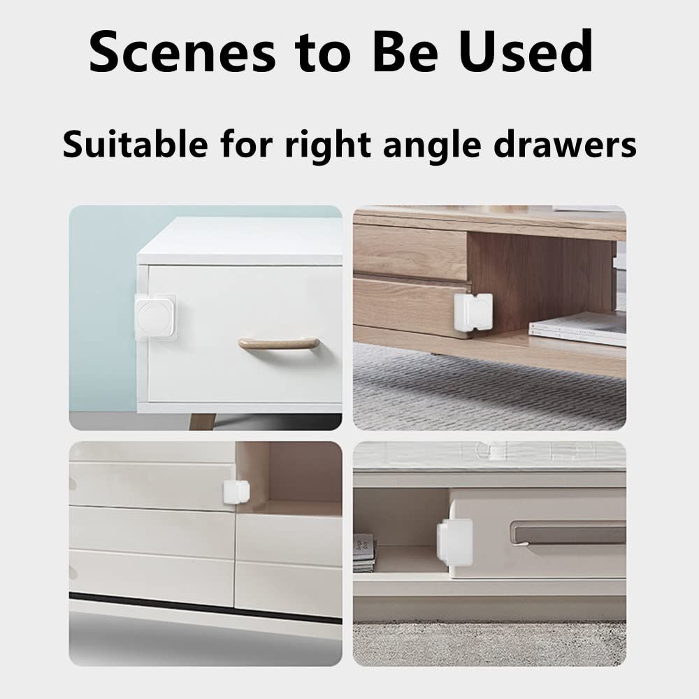 No-Drill Baby Proofing Cabinet Locks (4-Pack) – Hidden Latches – photo 2 of 5