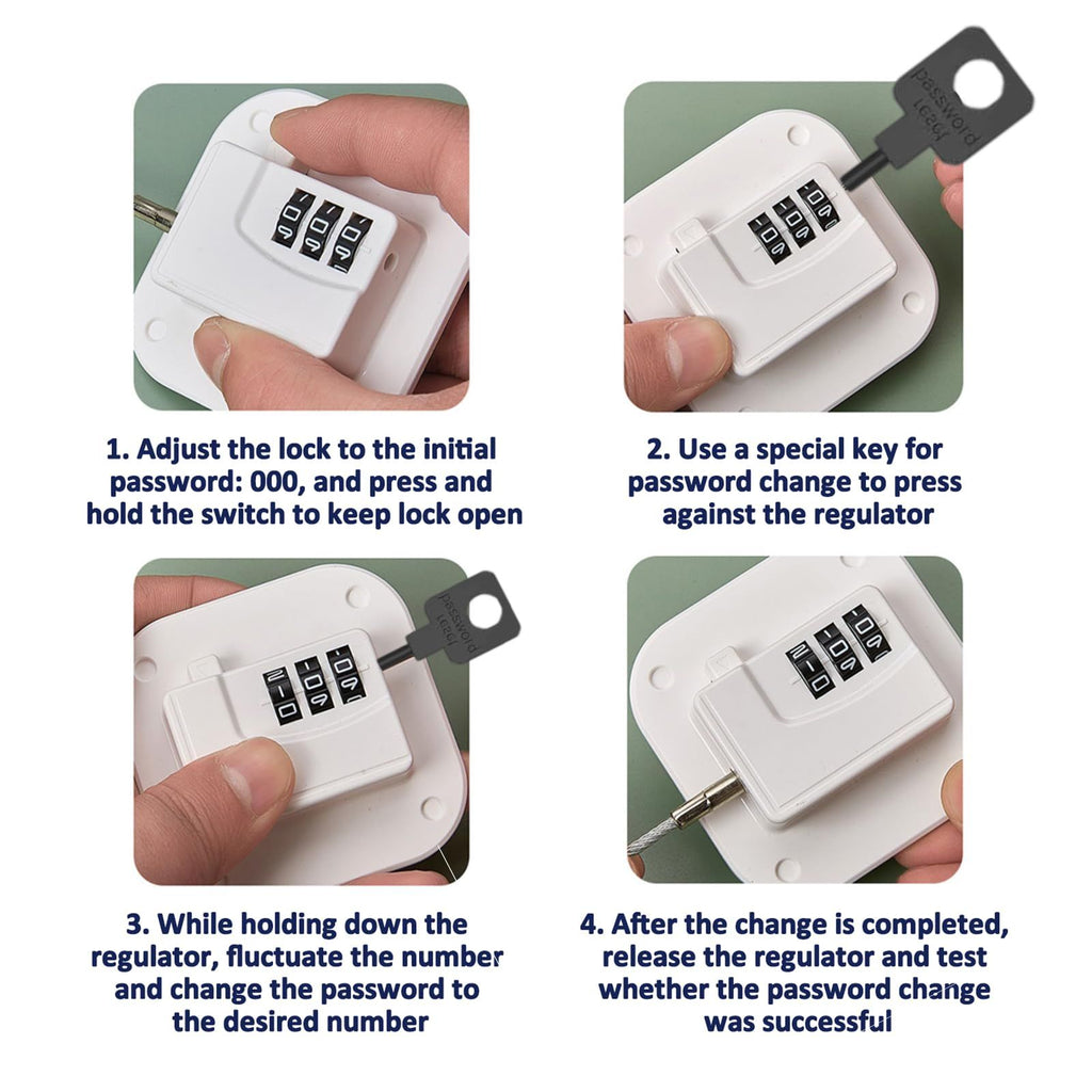 Digital Refrigerator Lock – Keyless Password, Childproof, White – photo 3 of 5