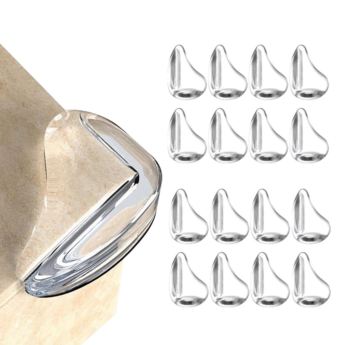 Baby Proofing Corner Protectors (16-Pack) – Furniture Edge Guards – photo 1 of 5