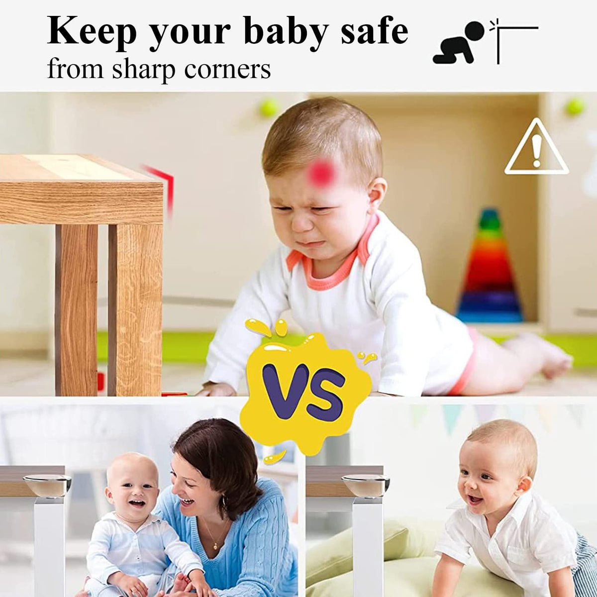 Baby Proofing Corner Protectors (16-Pack) – Furniture Edge Guards – photo 2 of 5