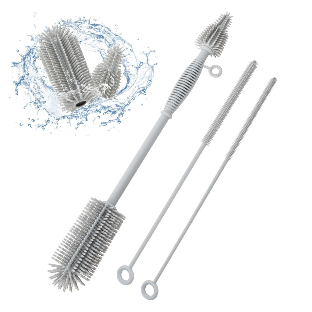 Baby Bottle Brush & Straw Cleaner Set – Extra Long, Silicone – photo 1 of 5