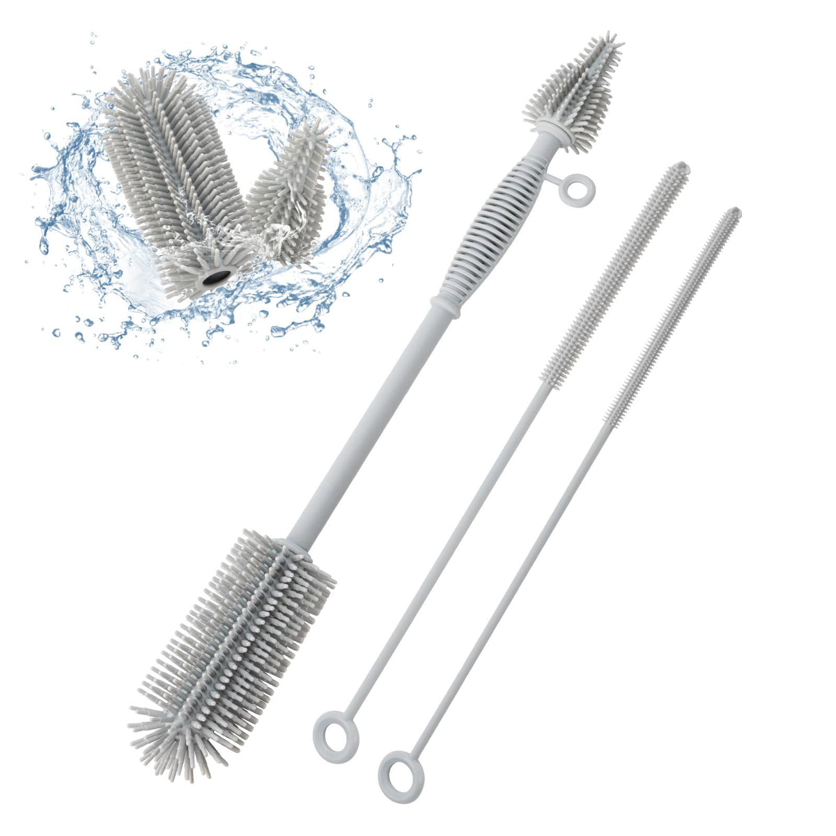 Baby Bottle Brush & Straw Cleaner Set – Extra Long, Silicone – photo 1 of 5