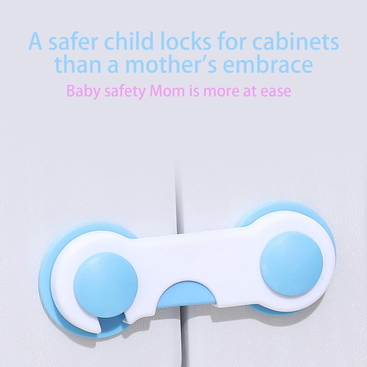 Baby Proofing Cabinet Door Locks (2-Pack) – Adhesive, No-Drill – photo 2 of 5
