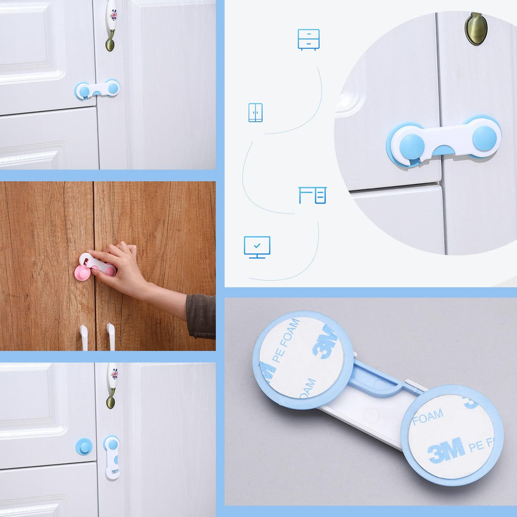 Baby Proofing Cabinet Door Locks (2-Pack) – Adhesive, No-Drill – photo 4 of 5