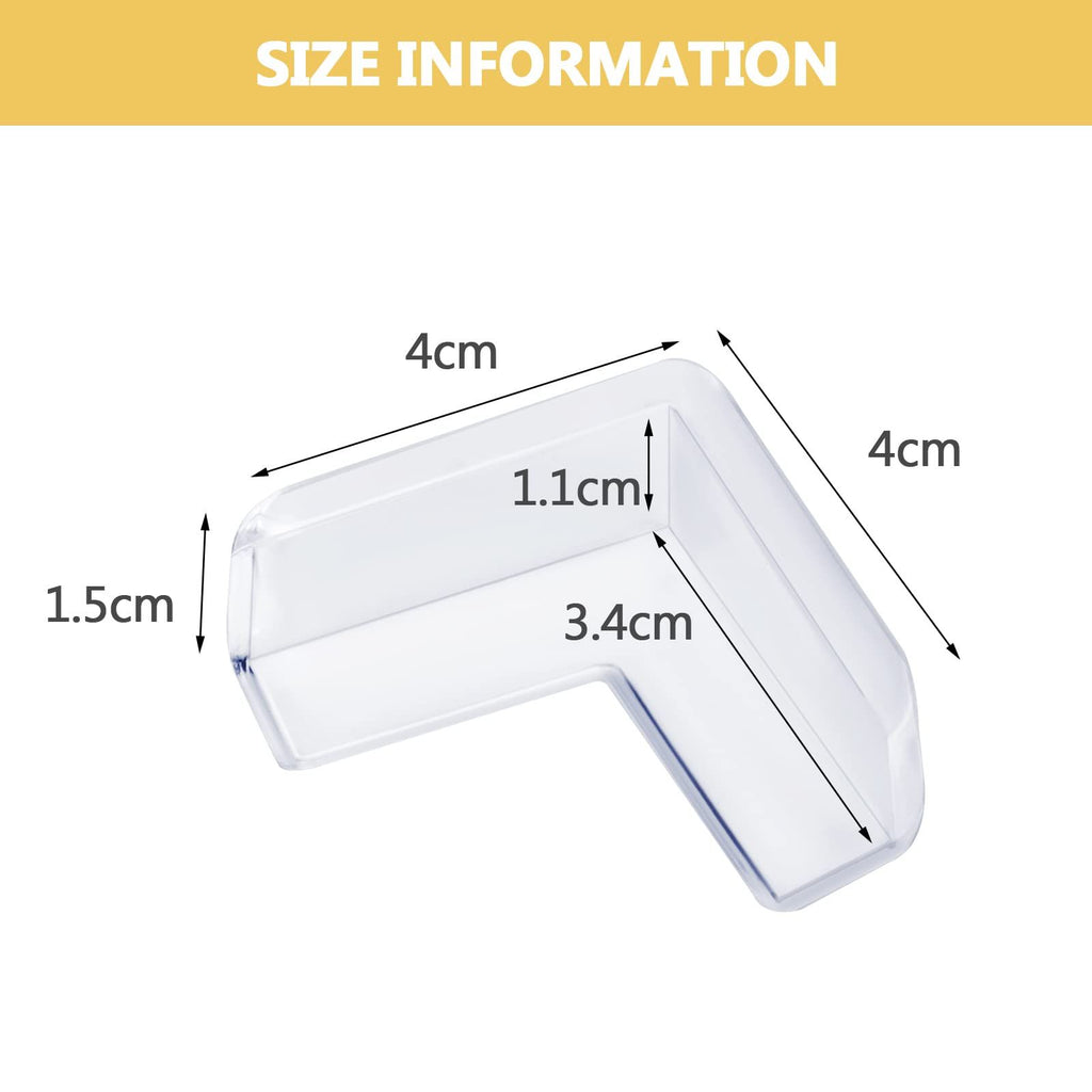 Baby Proofing Corner Protectors (8-Pack) – Clear, L-Shape – photo 4 of 5