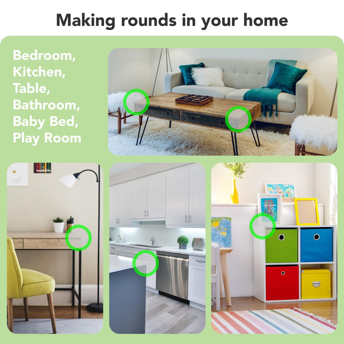 Baby Proofing Corner Guards (12-Pack) – Ball-Shaped, Clear – photo 4 of 5