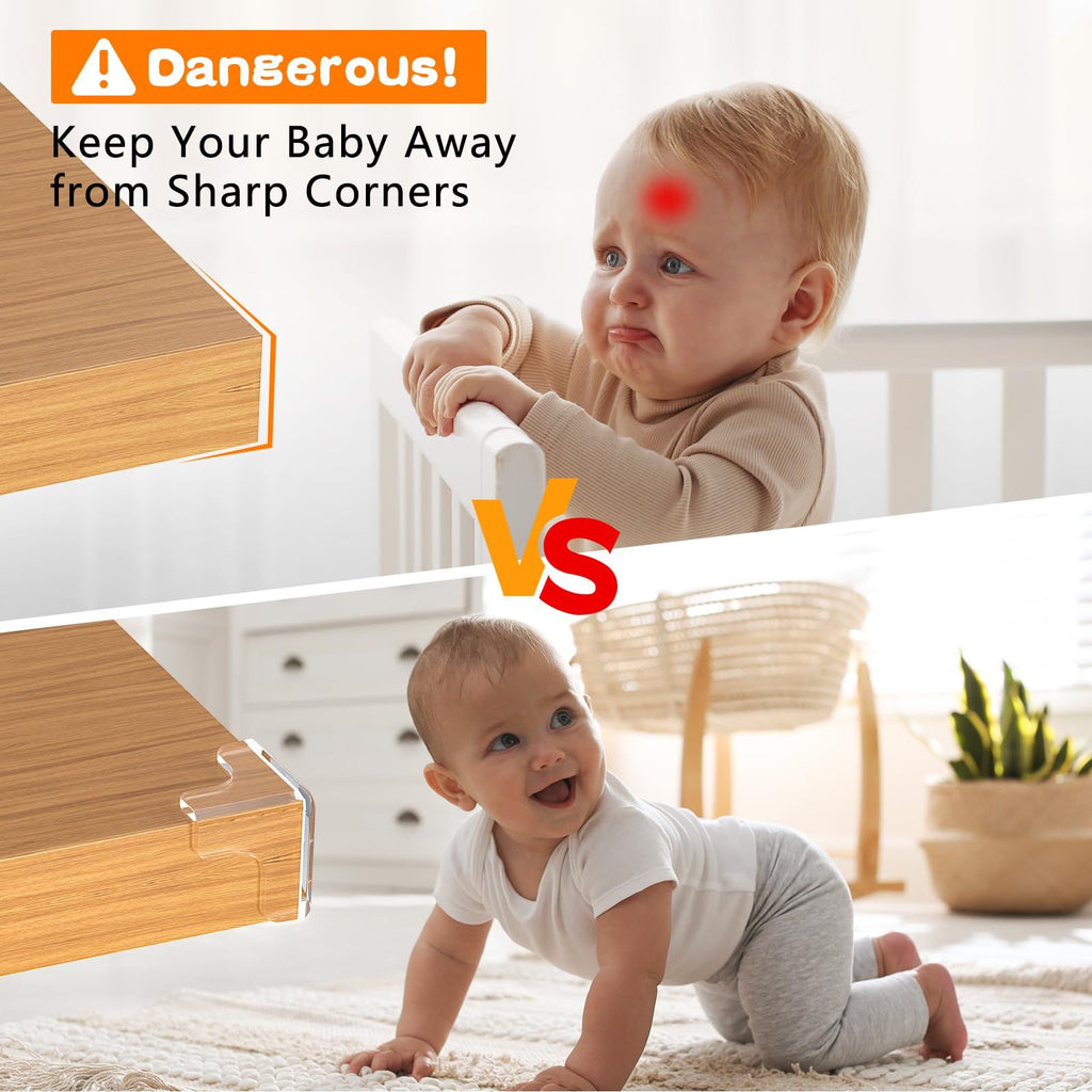 Baby Proofing Corner Protectors (12-Pack) – Clear, Large 1.6in – photo 5 of 5