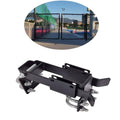 Chain Link Fence Gate Latch – Double, Padlock-Ready, Black – photo 1 of 5
