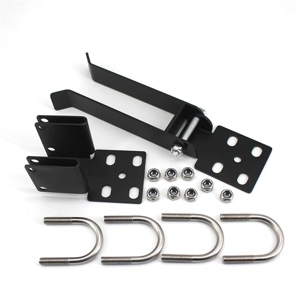 Chain Link Fence Gate Latch – Double, Padlock-Ready, Black – photo 5 of 5