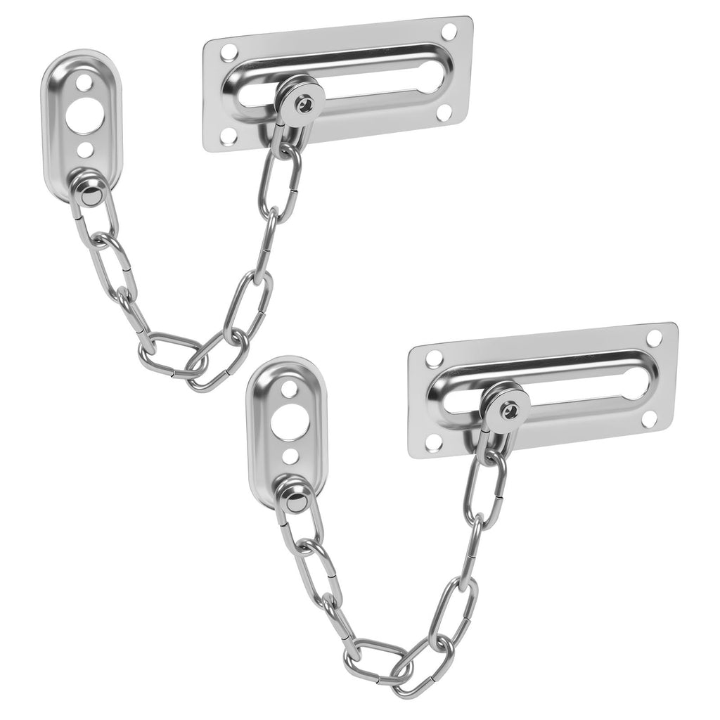 Stainless Steel Door Chain Lock (2-Pack) – Child & Pet Safety Lock – photo 1 of 5