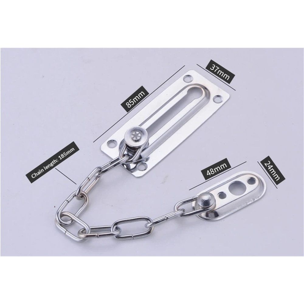 Stainless Steel Door Chain Lock (2-Pack) – Child & Pet Safety Lock – photo 5 of 5