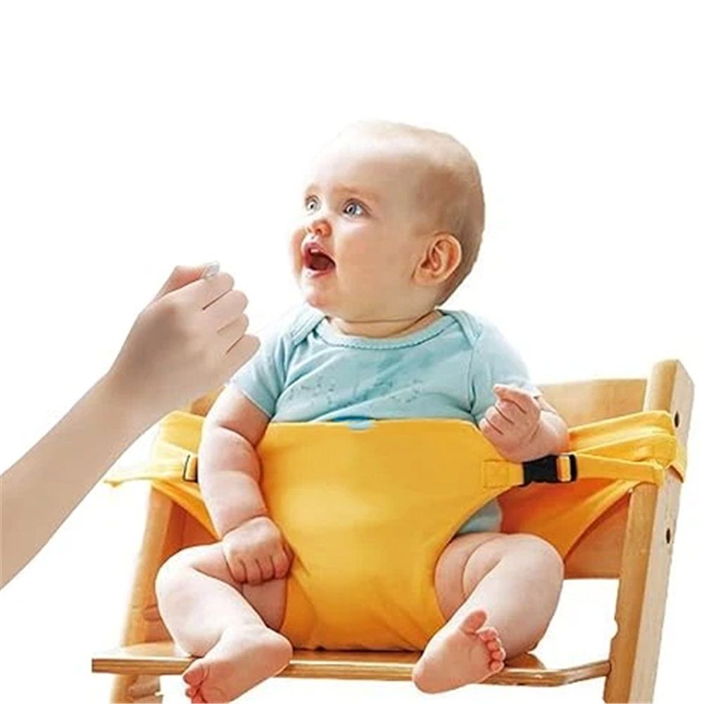 Baby Harness Seat for High Chair – Portable Booster Belt, Yellow – photo 2 of 5
