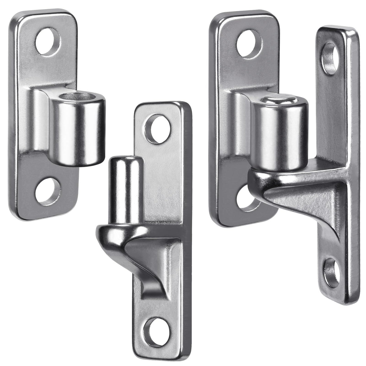 Stainless Steel Gate Hinges (2-Pack) – Wall Mount, Non-Welding – photo 1 of 5