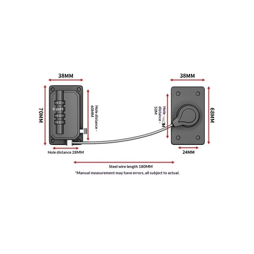 Anti-Pinch Cabinet Lock (2-Pack) – No-Drill Digital Password Lock, Black – photo 5 of 5