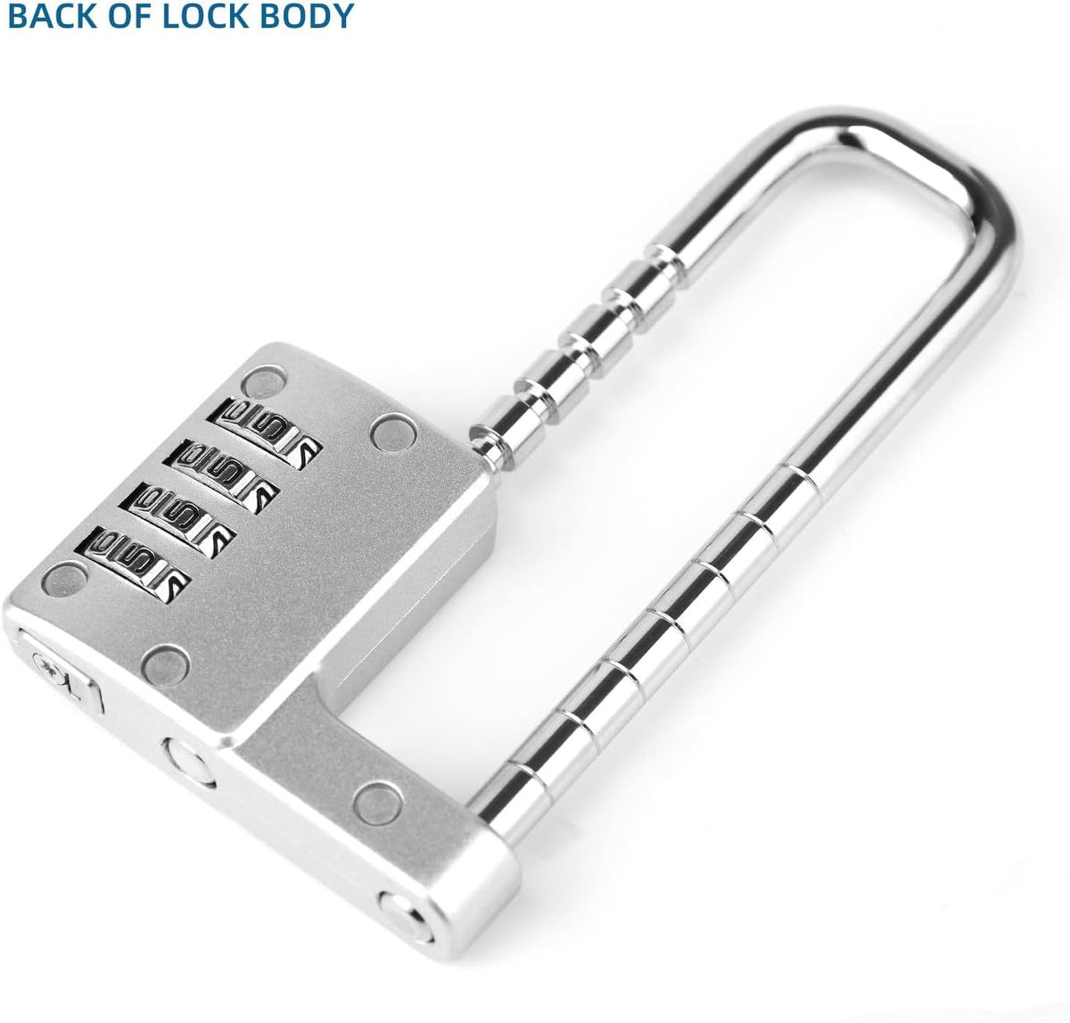 Adjustable Child Safety Shackle Lock – U-Shaped, Silver – photo 2 of 5