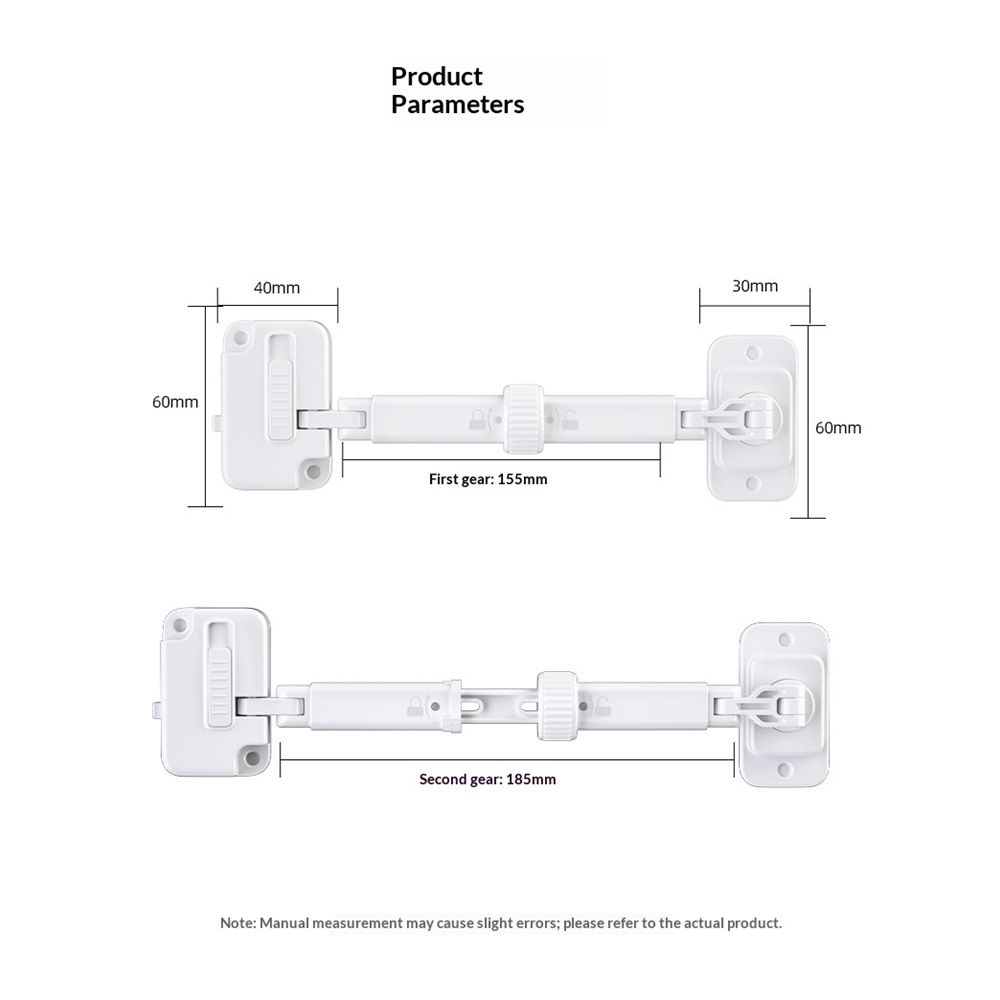 Child Proof Window Restrictor (2-Pack) – Adjustable Baby Safety Lock, White – photo 2 of 5