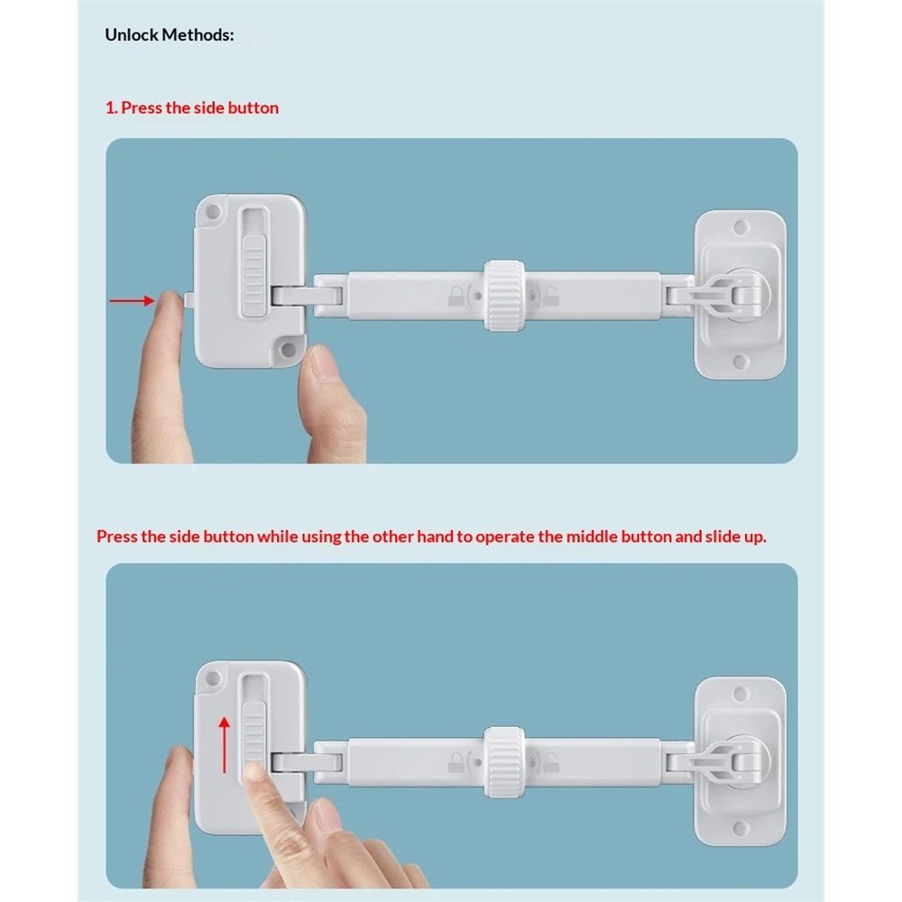 Child Proof Window Restrictor (2-Pack) – Adjustable Baby Safety Lock, White – photo 3 of 5