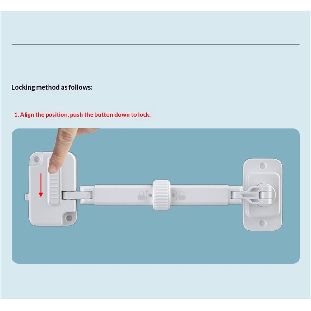 Child Proof Window Restrictor (2-Pack) – Adjustable Baby Safety Lock, White – photo 4 of 5