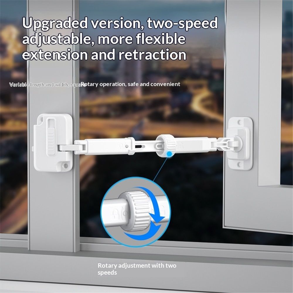 Child Proof Window Restrictor (2-Pack) – Adjustable Baby Safety Lock, White – photo 5 of 5