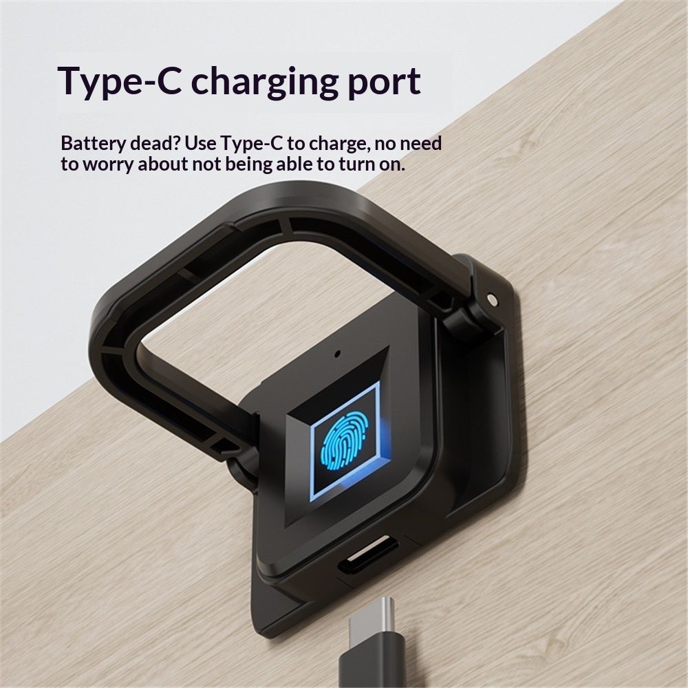 Biometric Fingerprint Cabinet Lock – Keyless Child Safety, 20-Print Storage – photo 4 of 5