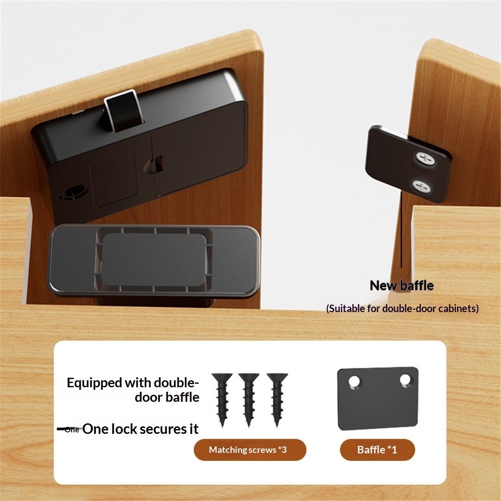 Biometric Fingerprint Cabinet Lock – Keyless Child Safety, 20-Print Storage – photo 5 of 5