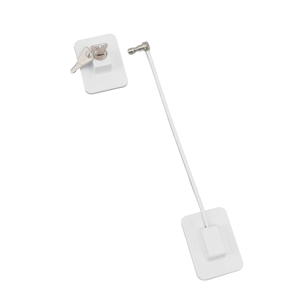 Childproof Refrigerator Lock – with 2 Keys, White – photo 2 of 5
