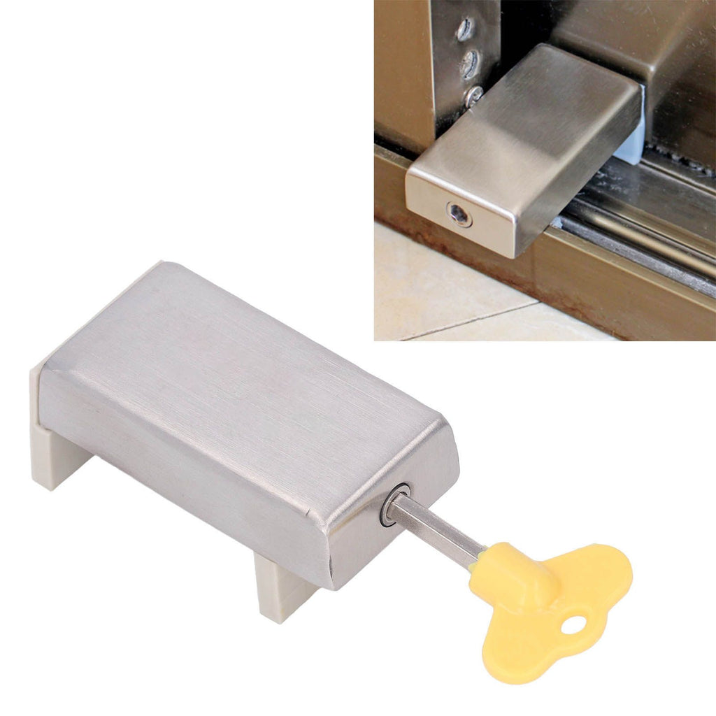 Child Safety Sliding Window & Door Lock – with 2 Keys