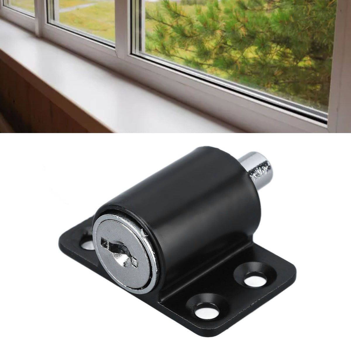 Anti-Theft Sliding Door & Window Safety Lock – Zinc Alloy