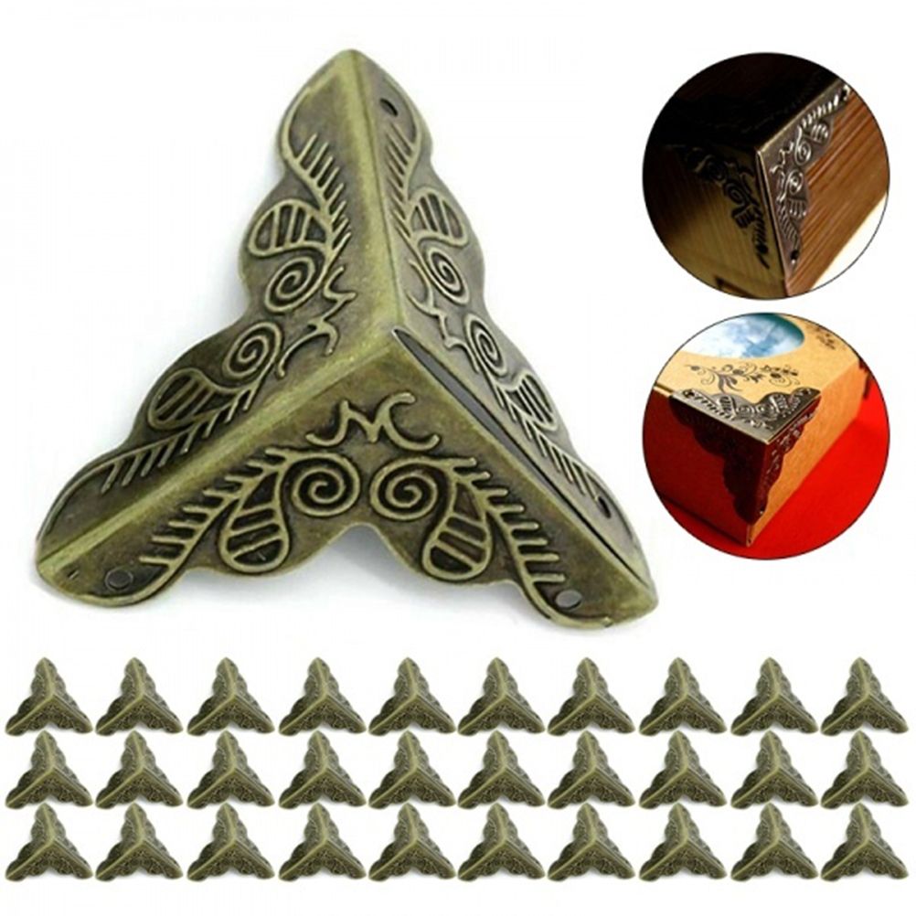 Carved Metal Box Corner Protectors (30-Pack) – Edge Safety Guards – photo 2 of 5