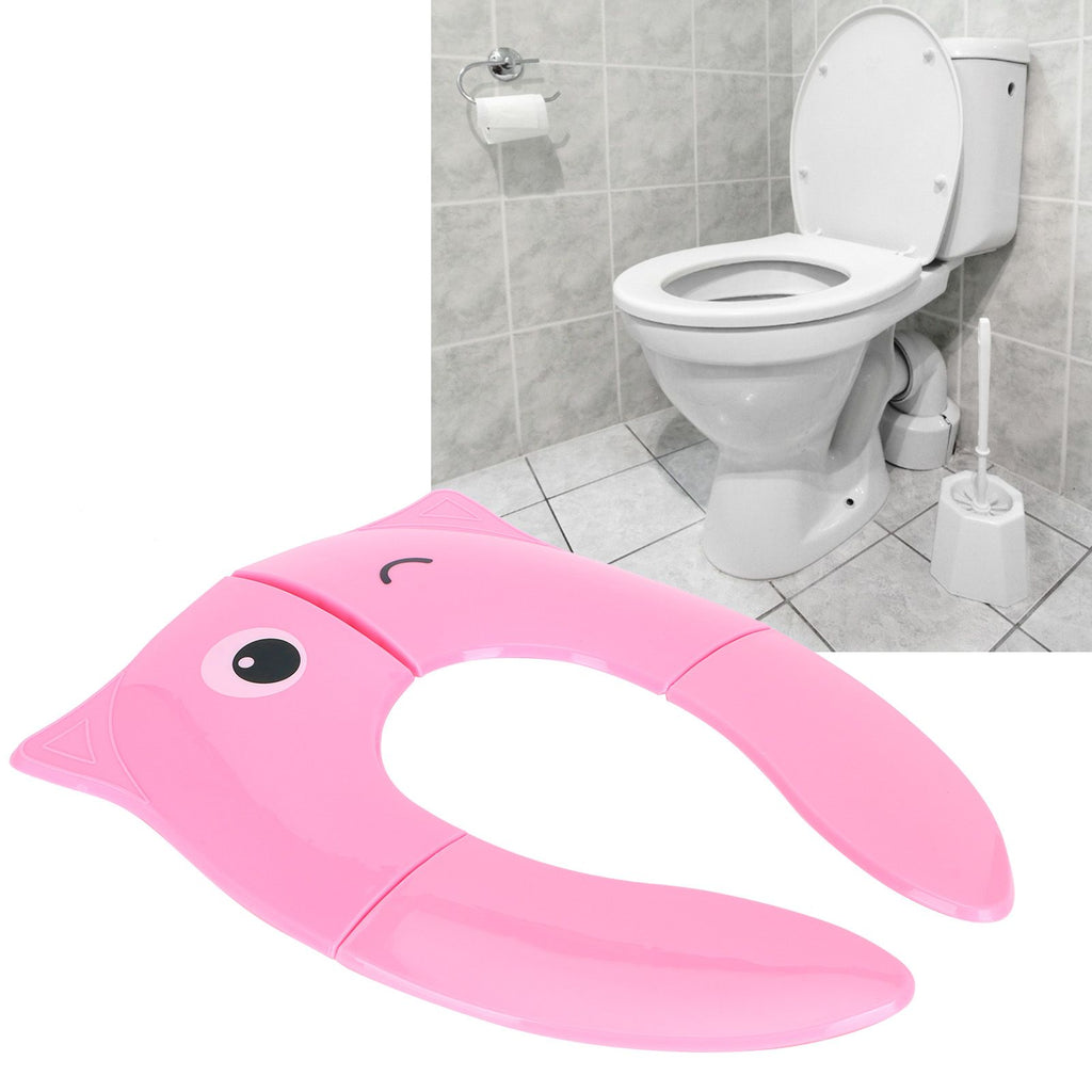 Folding Potty Training Seat Pad – Portable, Non-Slip, Pink