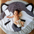 Baby Play Mat – Cartoon Animal Print, Cotton Crawling Mat – photo 1 of 5