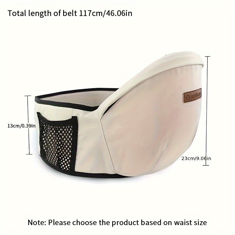 Ergonomic Baby Hip Seat Carrier – Adjustable, Australian Design, Beige