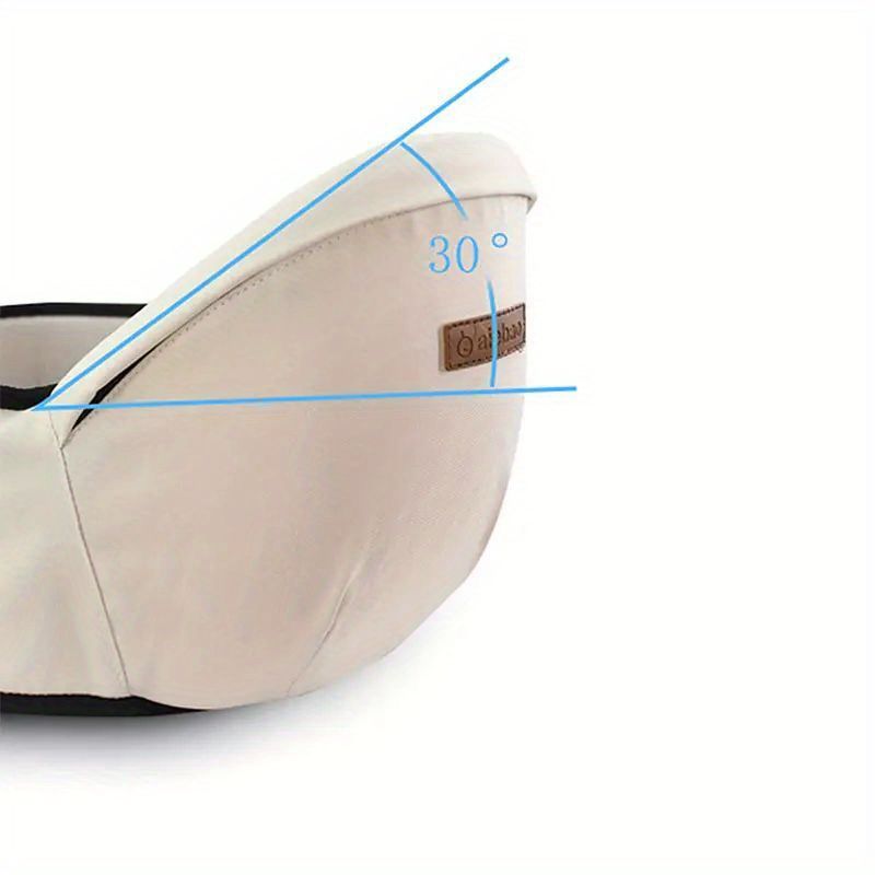Ergonomic Baby Hip Seat Carrier – Adjustable, Australian Design, Beige/Blue – photo 2 of 5