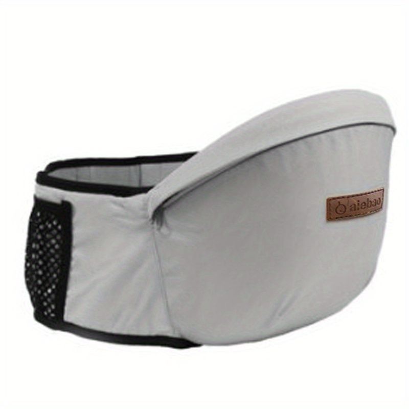 Ergonomic Baby Hip Seat Carrier – Adjustable, Australian Design, Beige/Blue – photo 4 of 5