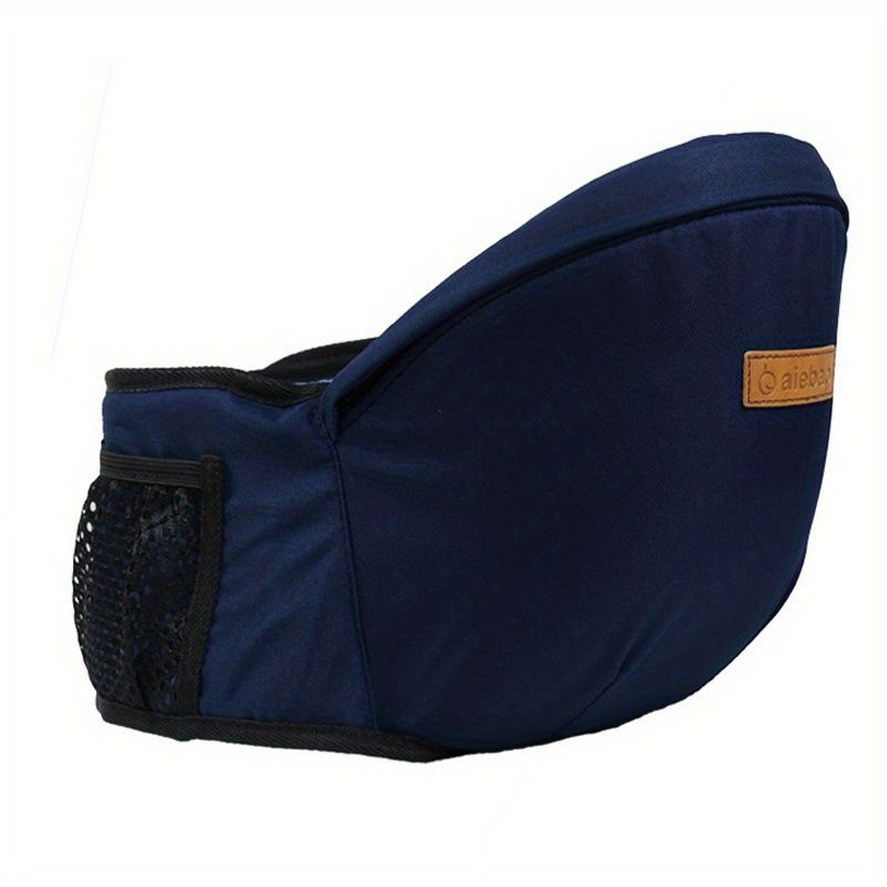 Ergonomic Baby Hip Seat Carrier – Adjustable, Australian Design, Beige/Blue