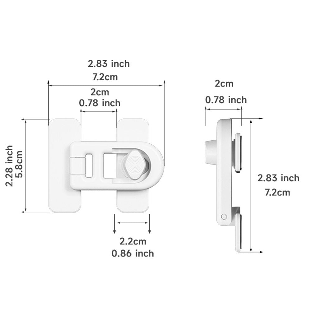 Child Safety Locks (3-Pack) – No-Tool Install, Baby Proofing, White – photo 5 of 5