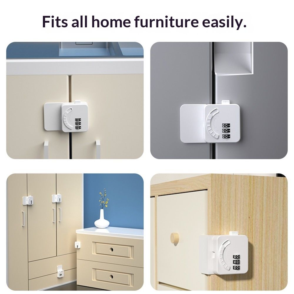 Multi-Functional Child Safety Lock (2-Pack) – Drawer & Fridge, White – photo 4 of 5