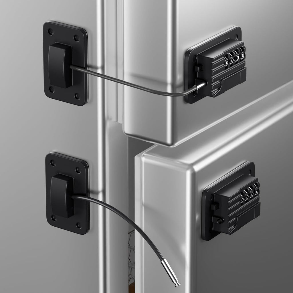 Heavy Duty Refrigerator Lock (2-Pack) – Combination, No Keys Needed, Black – photo 2 of 5
