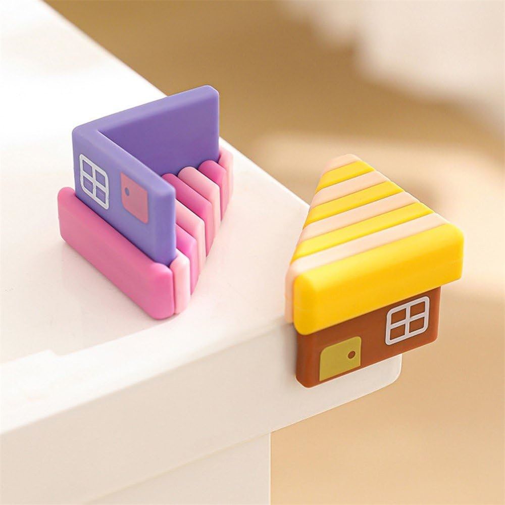 Baby Proofing Corner Protectors (4-Pack) – Cartoon Table Edge Guards – photo 4 of 5