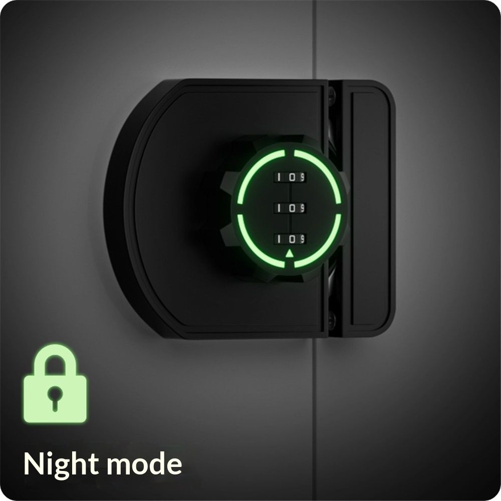 Keyless Combination Cabinet Lock – Anti-Pry, Child Safety, Black – photo 2 of 5